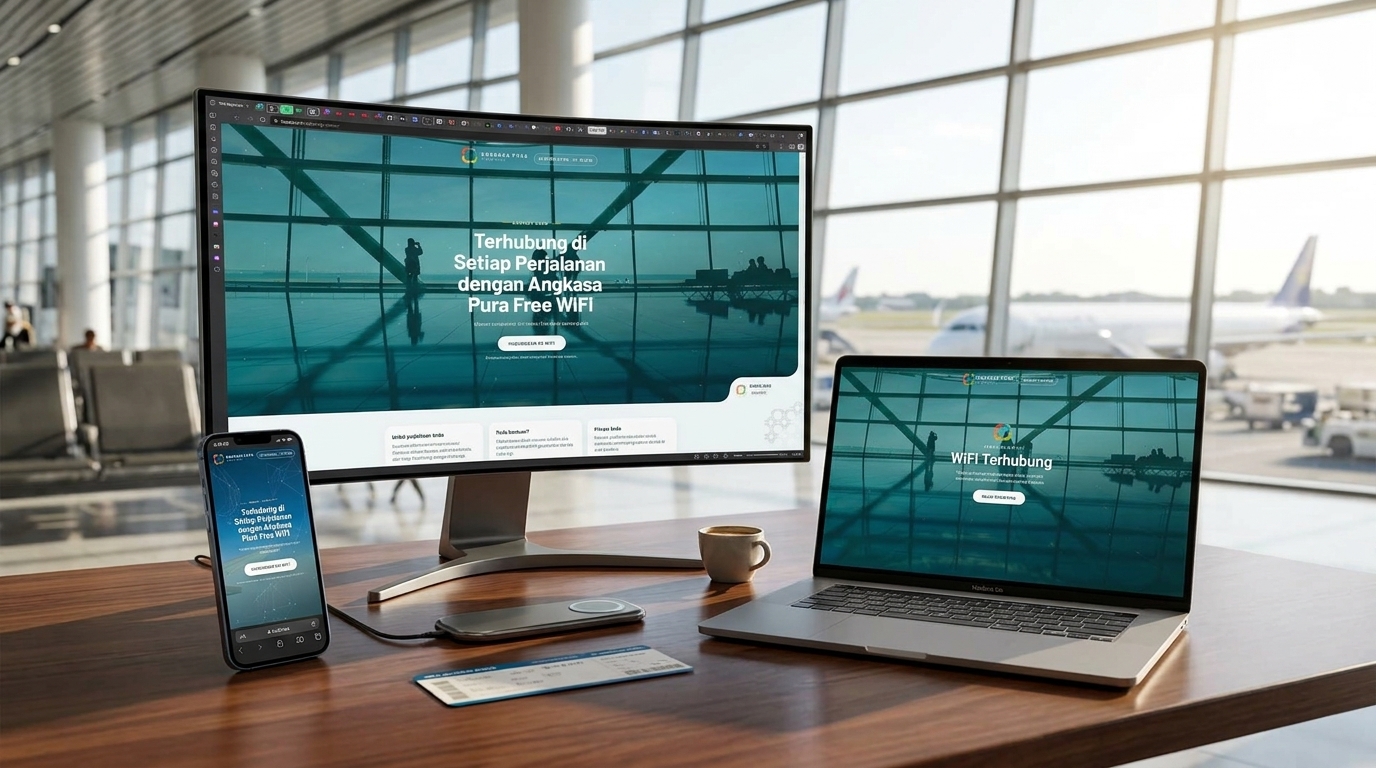 Juanda Airport Free WiFi & Dynamic CMS